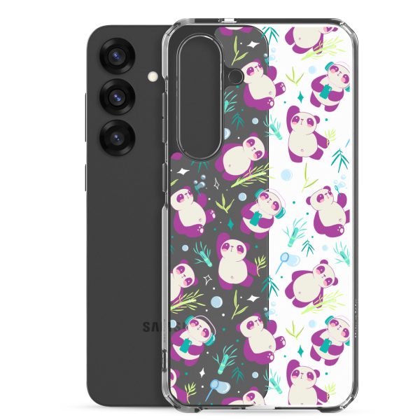 Cute Panda Bamboo Samsung Clear Case