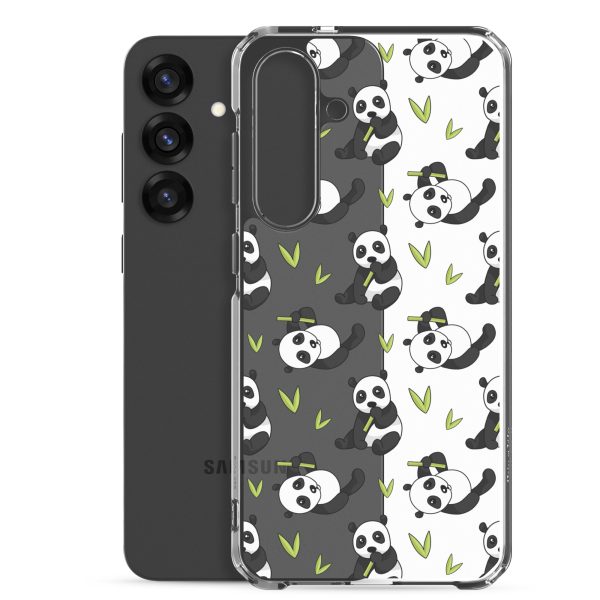 Cute Panda Bear Samsung Clear Case
