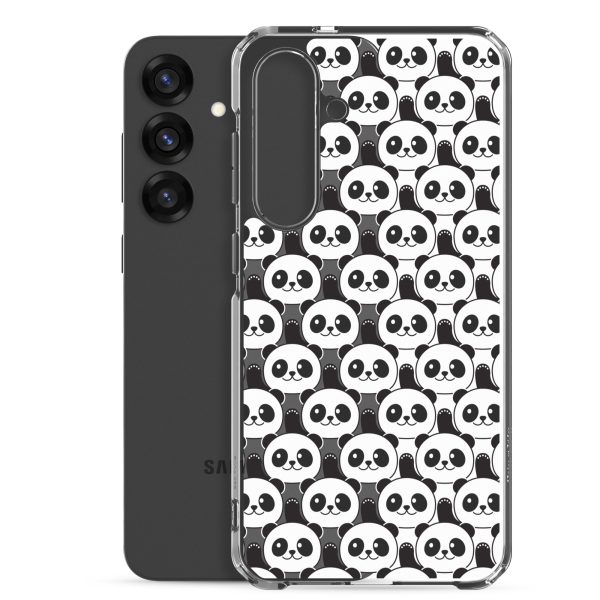 Cute Panda Bears Samsung Clear Case