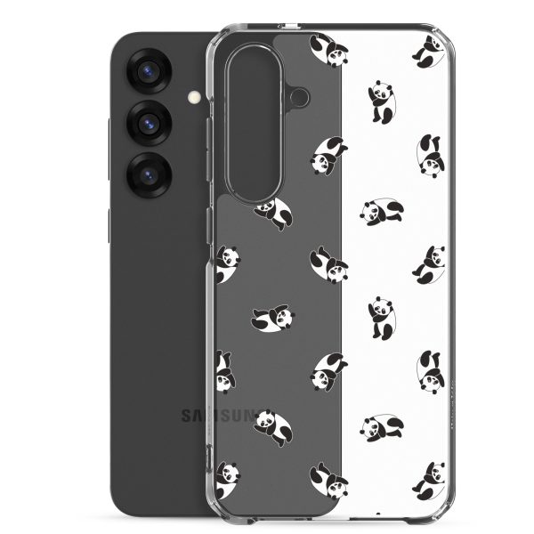 Cute Pandas Samsung Clear Case