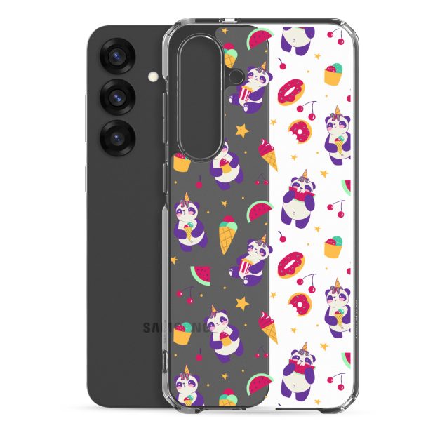 Cute Panda Sweets Samsung Clear Case
