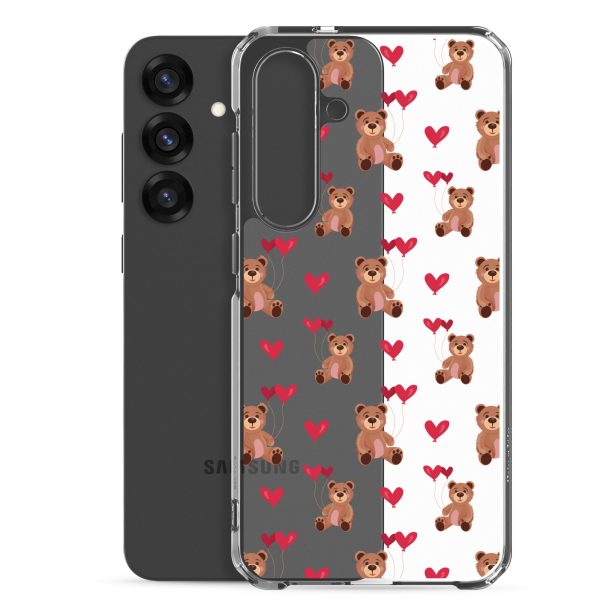 Cute Teddy Bear Samsung Clear Case