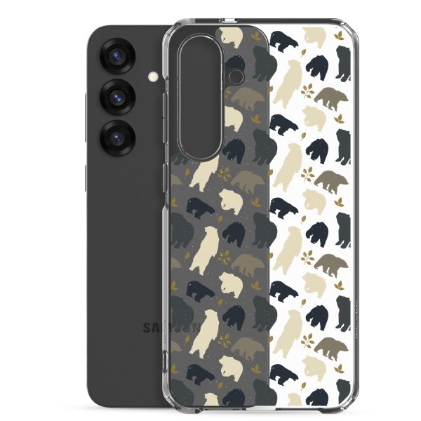 Forest Bear Silhouette Samsung Clear Case