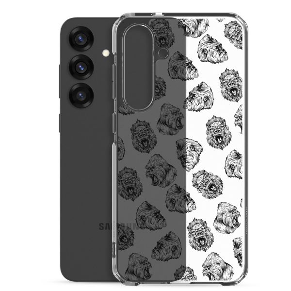 Illustrated Gorilla Seamless Samsung Clear Case