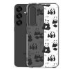 Panda Bears Bamboo Samsung Clear Case