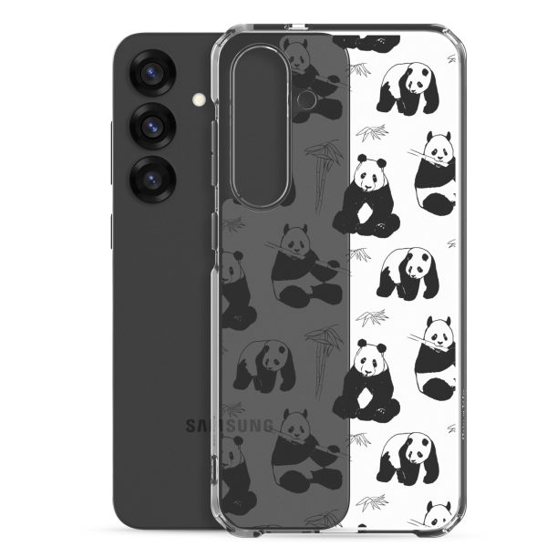 Panda Bears Bamboo Samsung Clear Case