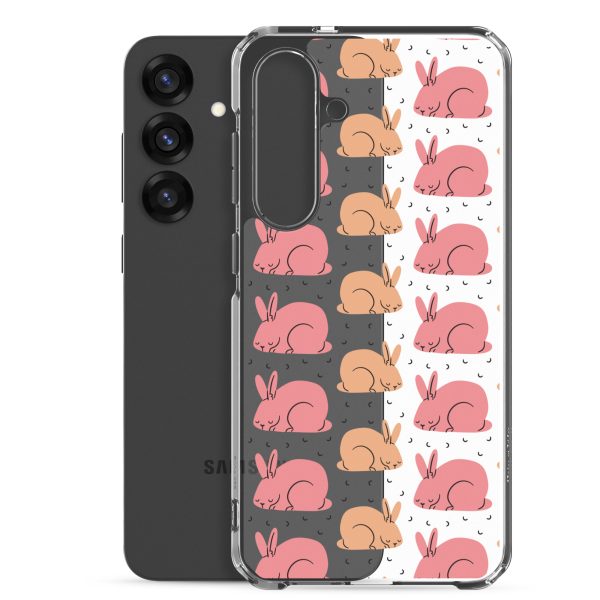 Pink Bunnies Samsung Clear Case