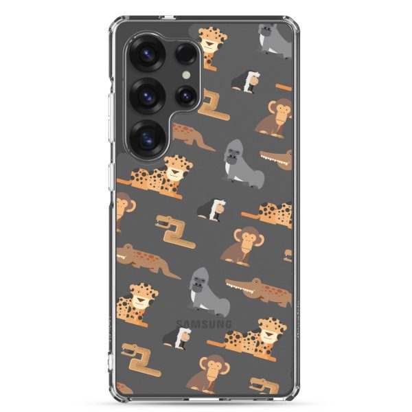 African Jungle Animals Samsung Clear Case