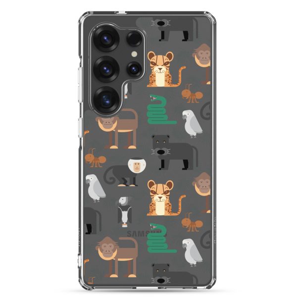 Amazon Jungle Animals Samsung Clear Case