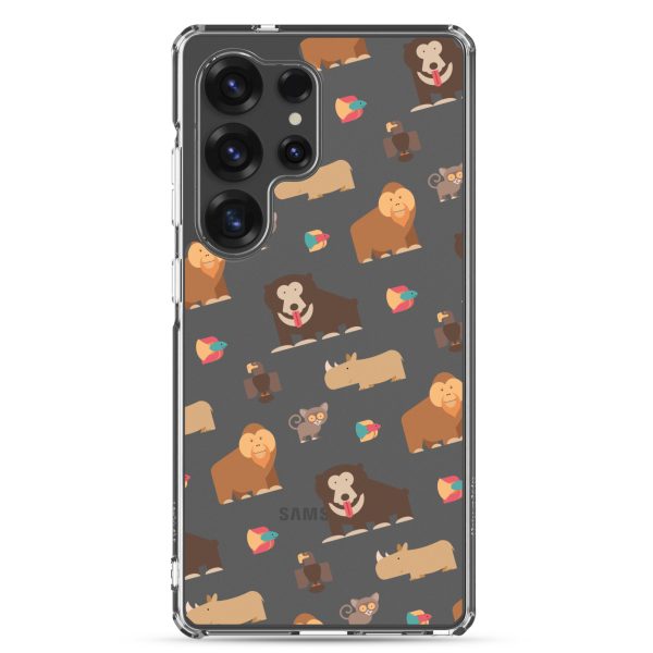 Asian Jungle Animals Samsung Clear Case