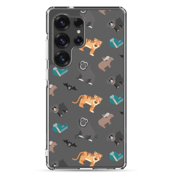 Asian Jungle Animals Samsung Clear Case