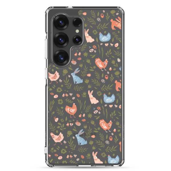 Bunnies and Hens Easter Samsung Clear Case
