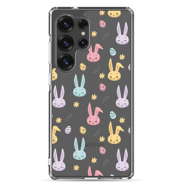 Colorful Bunnies Easter Samsung Clear Case