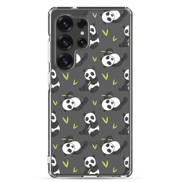 Cute Panda Bear Samsung Clear Case