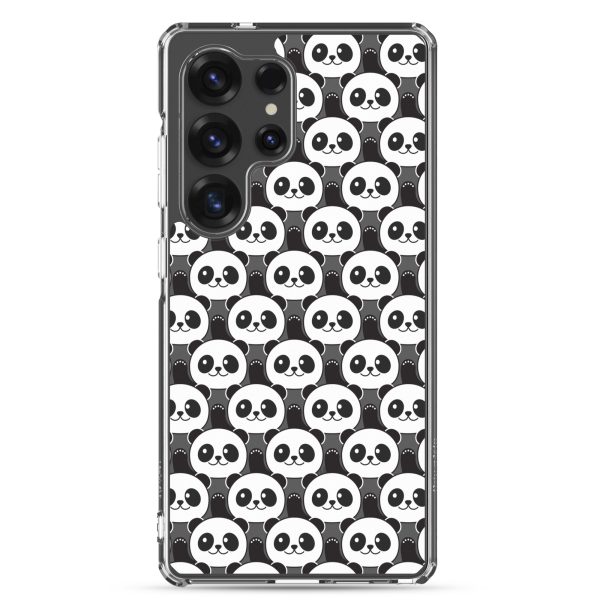 Cute Panda Bears Samsung Clear Case