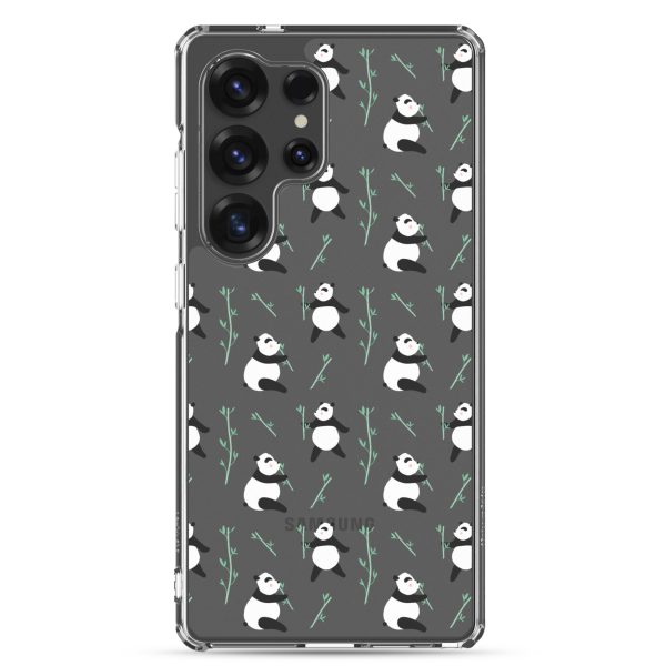 Cute Panda Samsung Clear Case