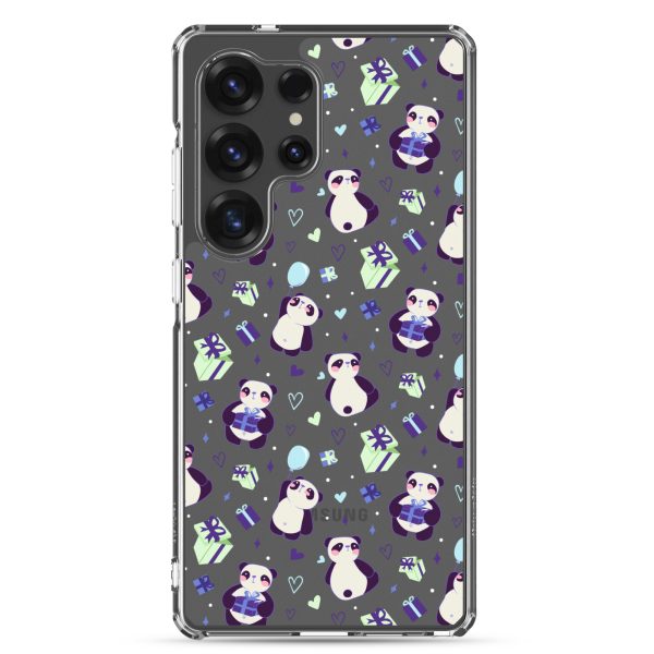 Cute Panda Presents Samsung Clear Case