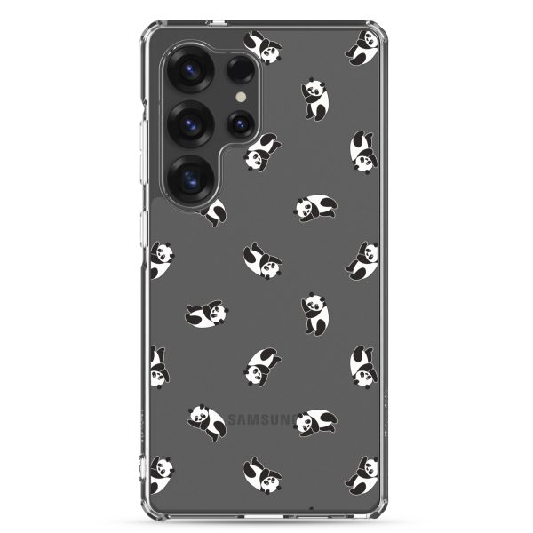 Cute Pandas Samsung Clear Case