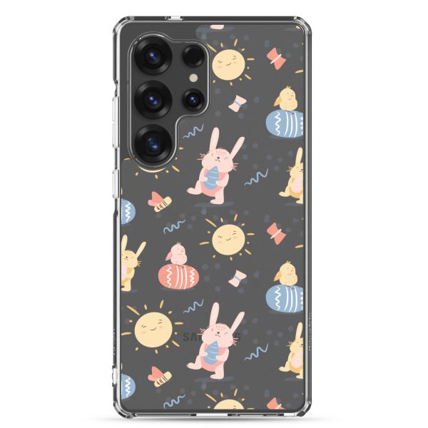 Easter Egg and Bunnies Samsung Clear Case