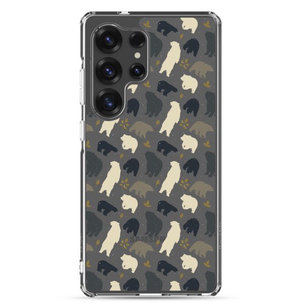 Forest Bear Silhouette Samsung Clear Case
