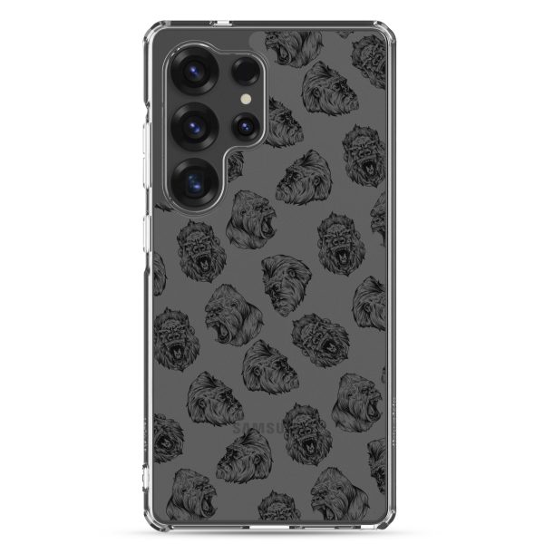 Illustrated Gorilla Seamless Samsung Clear Case