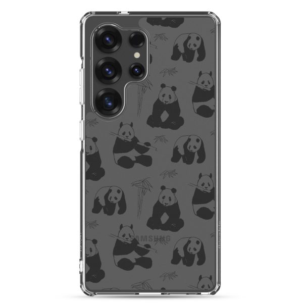 Panda Bears Bamboo Samsung Clear Case