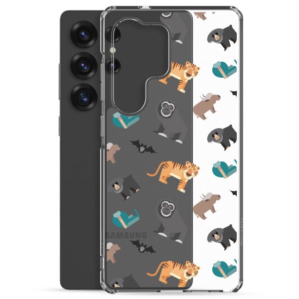Asian Jungle Animals Samsung Clear Case