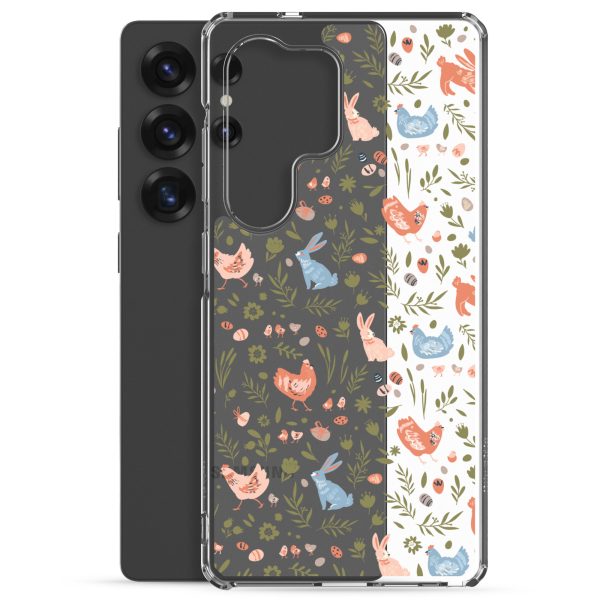 Bunnies and Hens Easter Samsung Clear Case