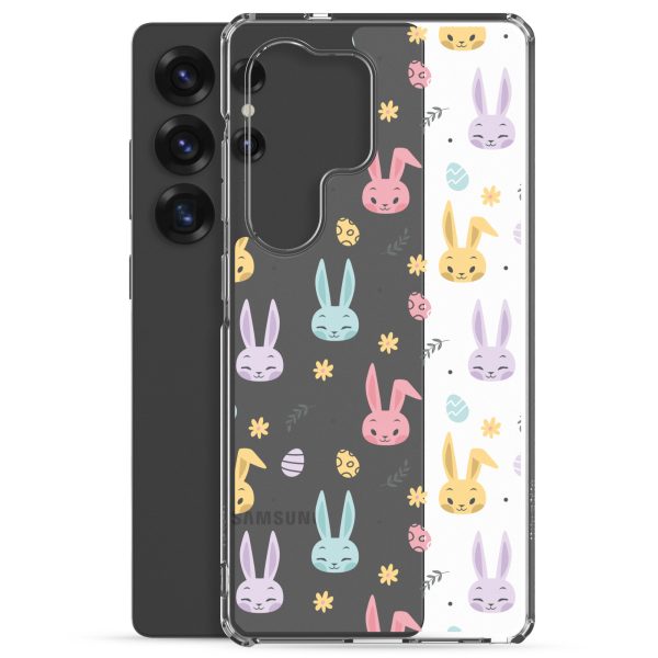 Colorful Bunnies Easter Samsung Clear Case