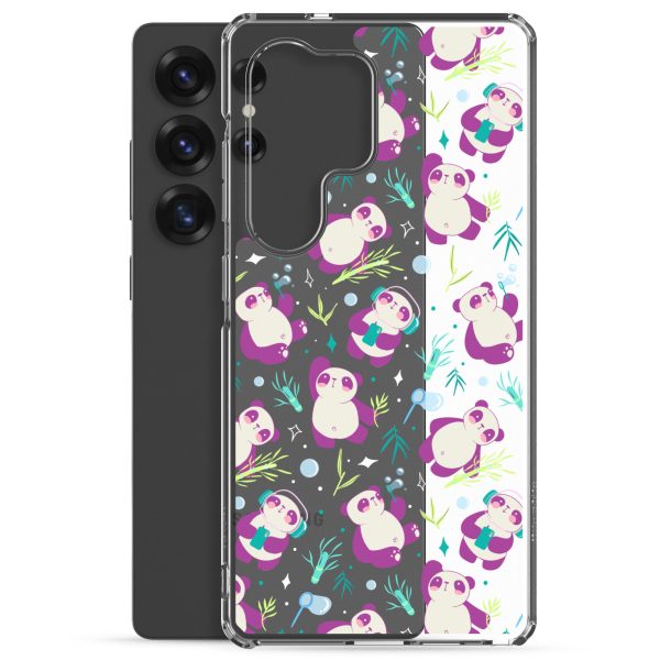 Cute Panda Bamboo Samsung Clear Case