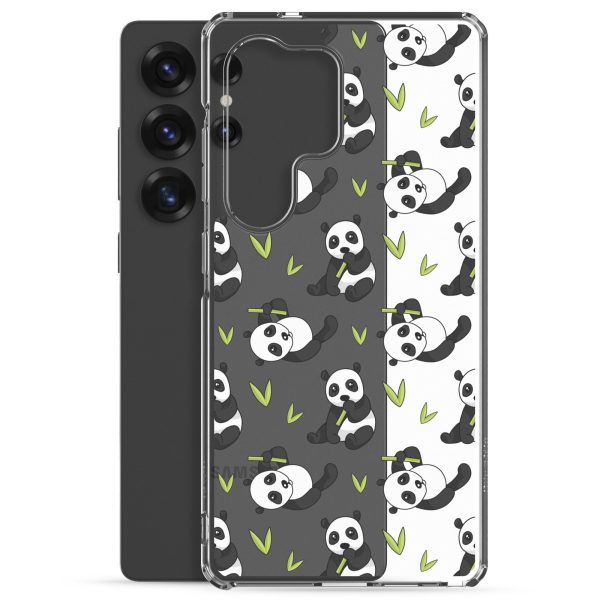 Cute Panda Bear Samsung Clear Case