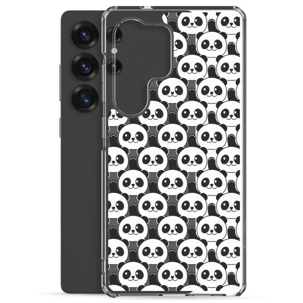 Cute Panda Bears Samsung Clear Case