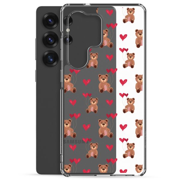 Cute Teddy Bear Samsung Clear Case