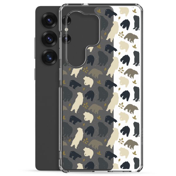 Forest Bear Silhouette Samsung Clear Case
