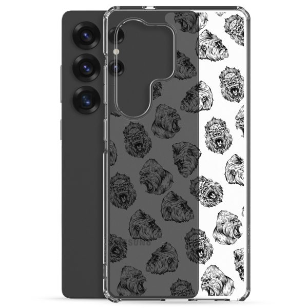 Illustrated Gorilla Seamless Samsung Clear Case