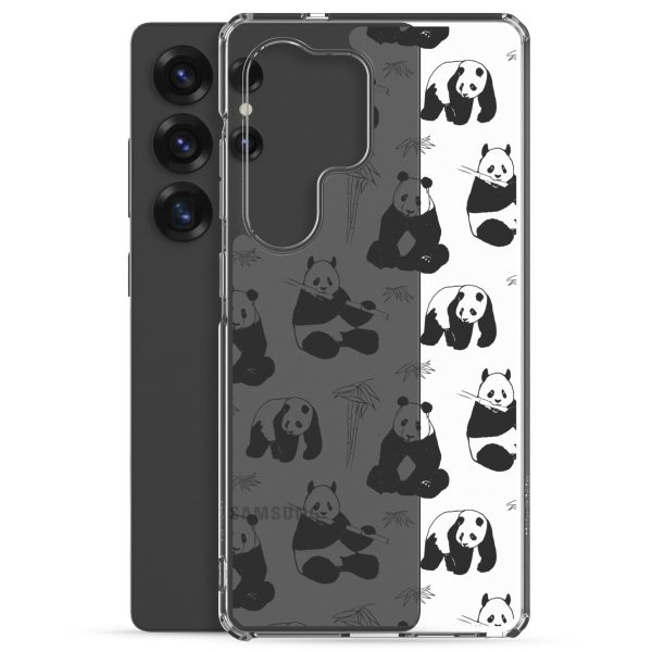 Panda Bears Bamboo Samsung Clear Case