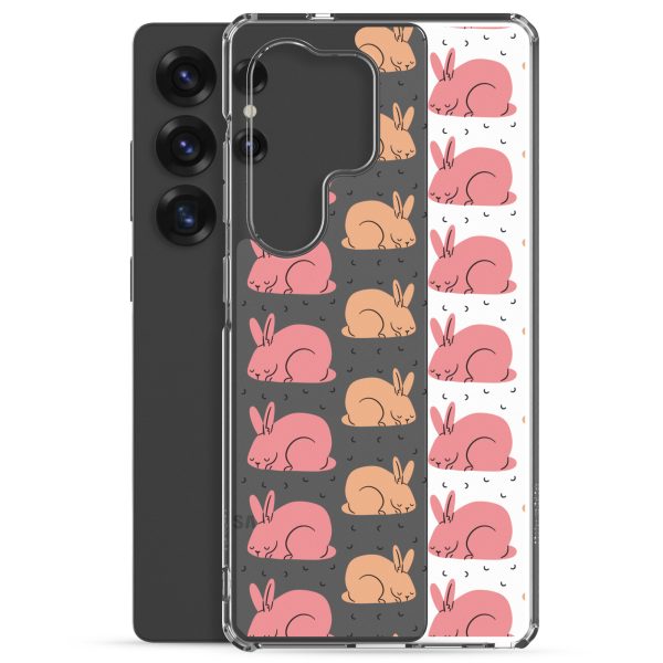Pink Bunnies Samsung Clear Case