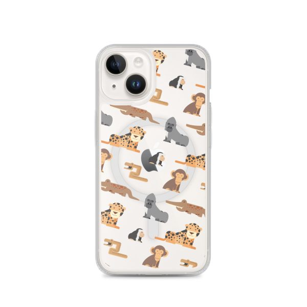 African Jungle Animals iPhone Magsafe Clear Case