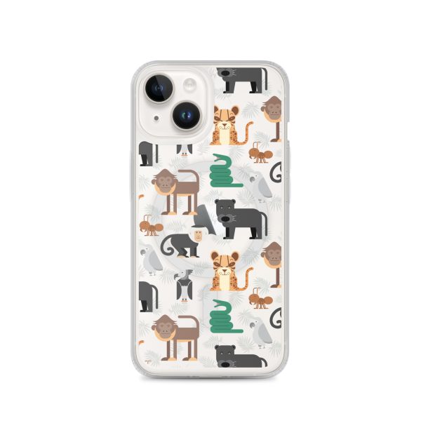 Amazon Jungle Animals iPhone MagSafe Clear Case
