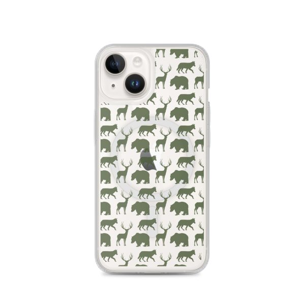 Animals Silhouette iPhone MagSafe Clear Case