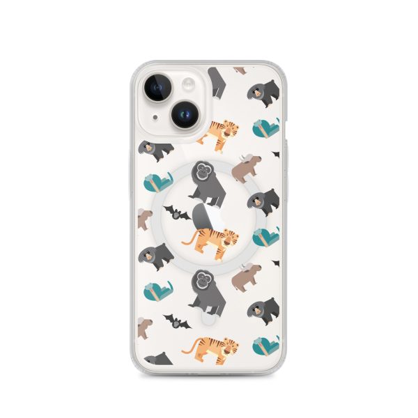 Asian Jungle Animals iPhone MagSafe Clear Case