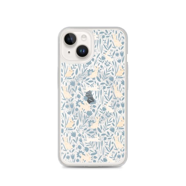 Easter Hopping Bunnies iPhone MagSafe Clear Case