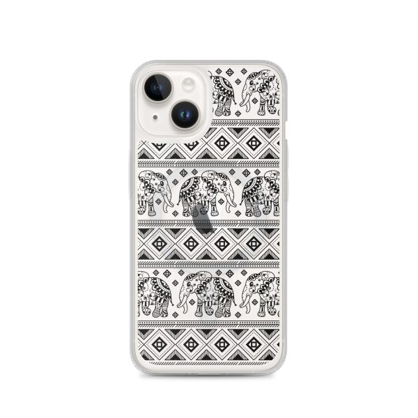 magsafe-clear-case-for-iphone-iphone-14-front-6a53c9b52238a.jpg Elephant Mandala iPhone MagSafe Clear Case