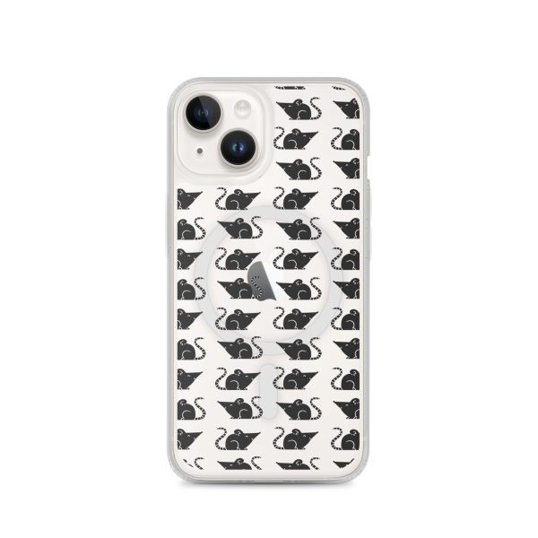 Rat Silhouette iPhone MagSafe Clear Case