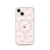 Seamless Elephant Silhouette iPhone MagSafe Clear Case