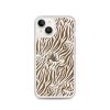 Tiger Print iPhone MagSafe Clear Case