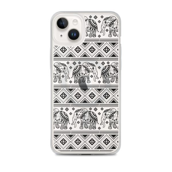 magsafe-clear-case-for-iphone-iphone-14-plus-front-6a53c9b522287.jpg Elephant Mandala iPhone MagSafe Clear Case