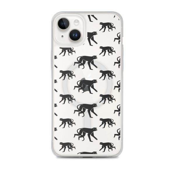 magsafe-clear-case-for-iphone-iphone-14-plus-front-6a53cc8d29fd1.jpg Monkey Silhouette iPhone MagSafe Clear Case