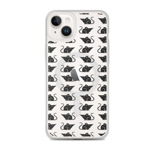Rat Silhouette iPhone MagSafe Clear Case