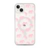 Seamless Elephant Silhouette iPhone MagSafe Clear Case